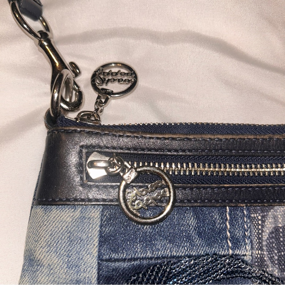 Coach Vintage Poppy Denim Patchwork Crossbody Bag - Picture 6 of 15